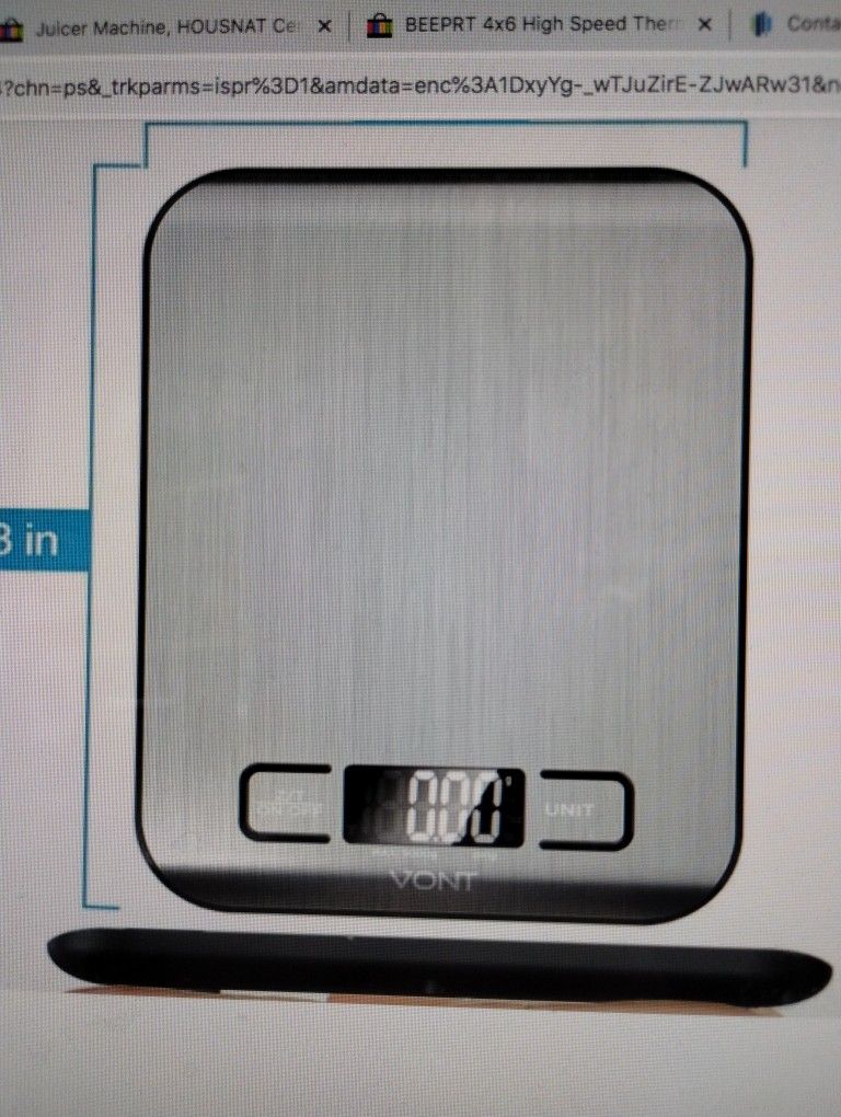 Vont Digital Kitchen Scale