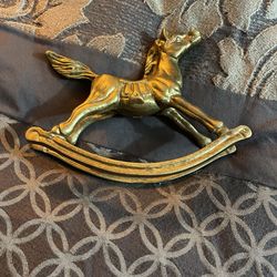 Brass Rocking Horse