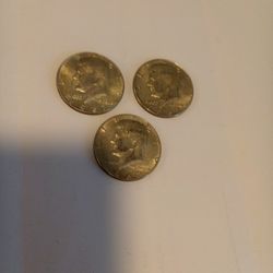 1967 (2x) and 1968 KENNEDY HALF DOLLAR