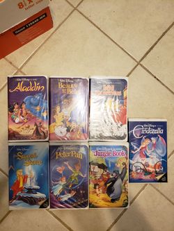 7 used BLACK DIAMOND CLASSIC VHS DISNEY$$$$