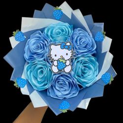 Blue Hello Kitty Bouquet 