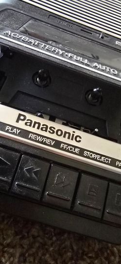 Vintage Panasonic Cassette Recorder + 4 Sealed Memorex - All Mint