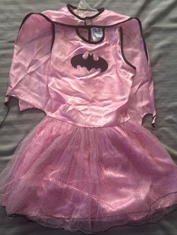 Girls Batgirl Halloween Costume Pink Tutu Dress