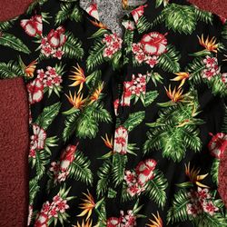 Flower Design Button Up