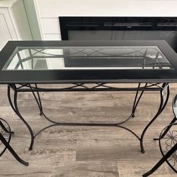 Accent Table With 2 Side End Tables 