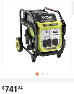 RYOBI 4000-Watt Recoil Start Gasoline Powered Digital Inverter Generator with CO Detect Shutdown Sensor