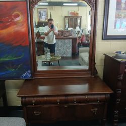 Antique Princess Dresser/Vanity W/ Tilt Mirror