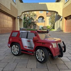 Ride-On Electric Fire Truck – Ages 2 to 6