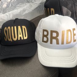 1 Bride & 12 Squad Trucker Hats 