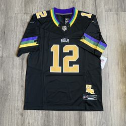 MENS CHRIS OLAVE NEW ORLEANS SAINTS JERSEY L MARDI GRAS
