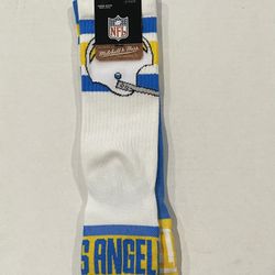 New Mitchell and Ness San Diego Chargers Los Angeles Socks Large X-Large L/XL