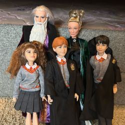 Harry Potter Dolls, Barbies, Set With Clothes