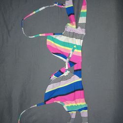 Multi-Colored Bikini Top