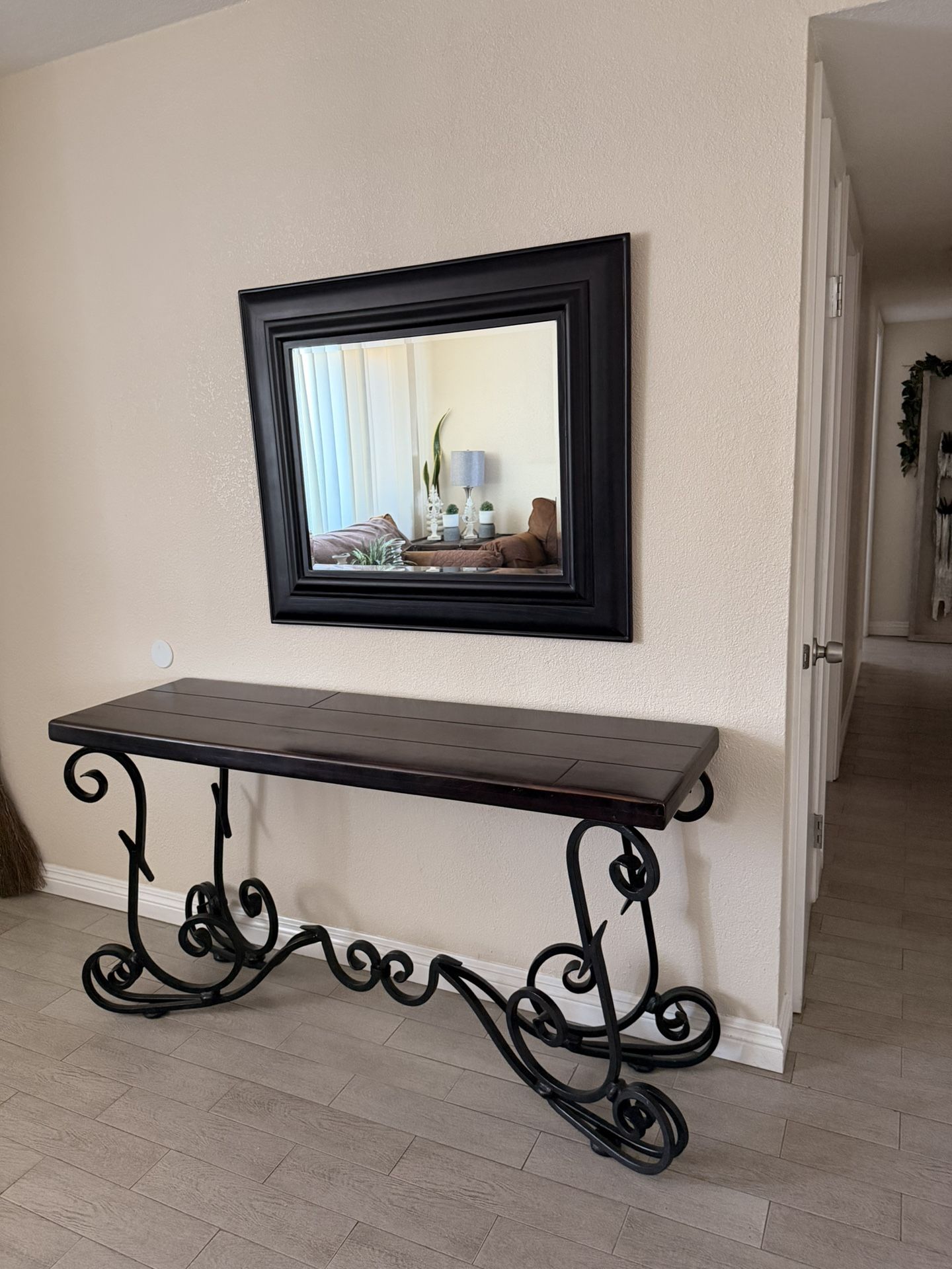 Elegant Iron Console Table