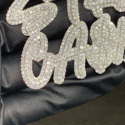 925 Silver With 12.34CT Moissanite Diamond Pendant 