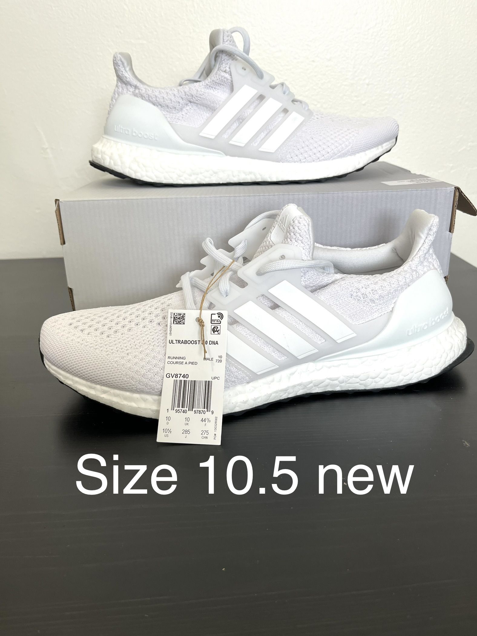 Sz 10.5 Ultra Boost Triple White Black Sole GV8740 for Sale in Downey, CA - OfferUp