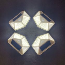 Pack of 4 - 100 LED 270 degrees Solar Light Motion Light Sensor Outdoor Waterproof Garden Yard Patio Lamp WHITE 