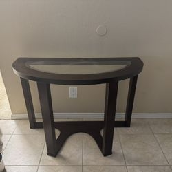 Dark brown Wood Accent Table