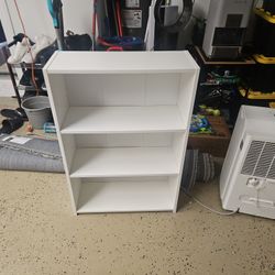 White 3 Shelf Book Shelf