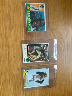 1960 Topps Bob Gibson St. Louis Cardinals Vintage Baseball Card HOF” 	•	“1973 Topps Reggie Jackson Oakland A’s Vintage Baseball Card HOF” 	•	“1979 Top
