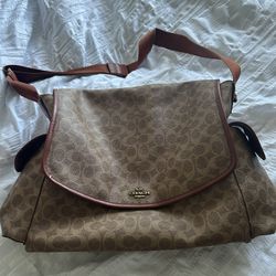 Coach Canvas Diaper Bag 