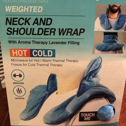 Weighted neck and shoulder wrap