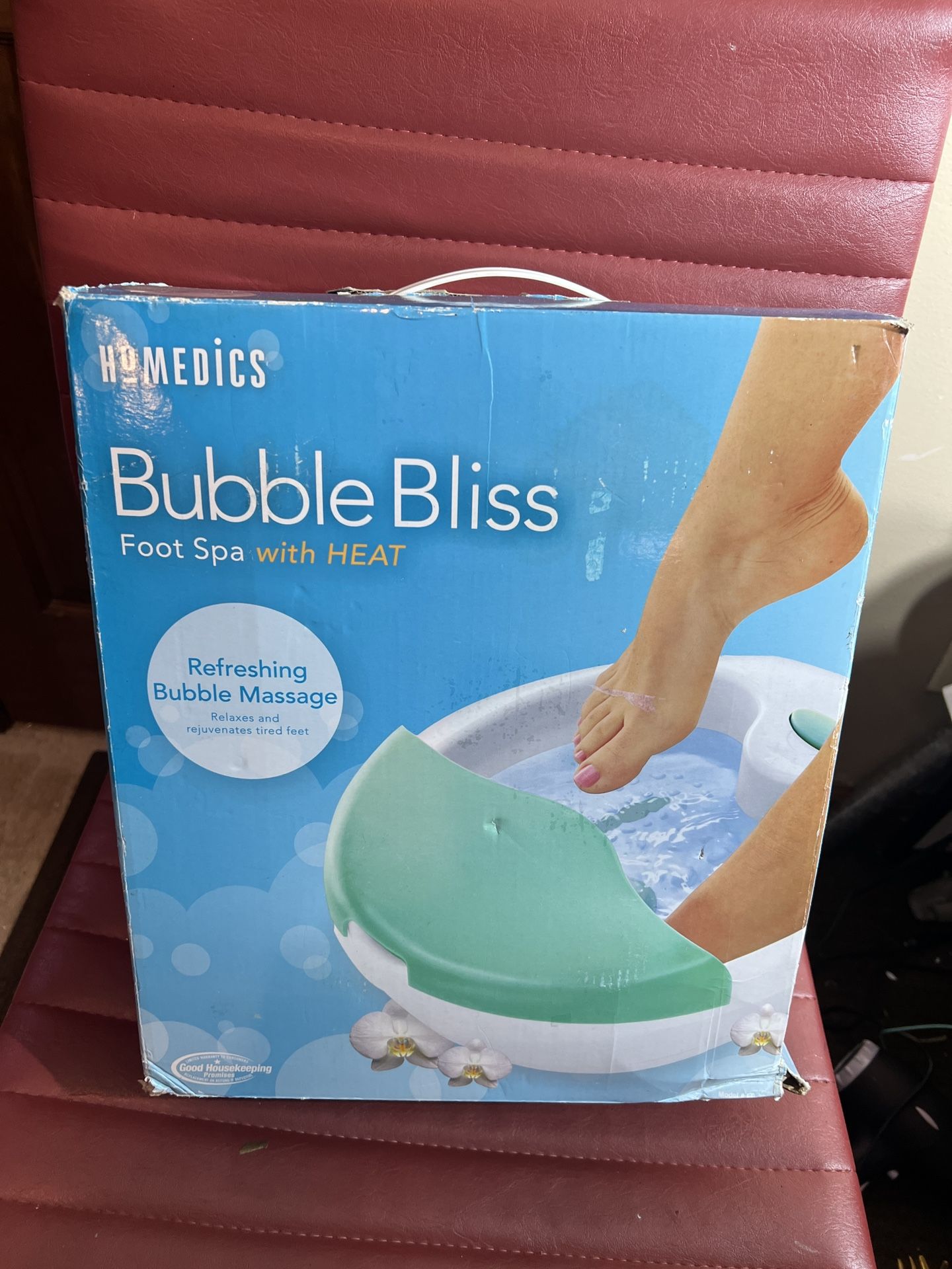 HoMedics Bubble Bliss Foot Spa With Heat Bubble Massage