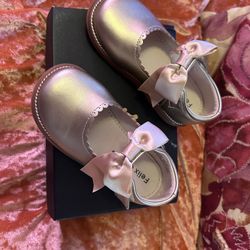 Girls Gold Dress Shoes, 7t