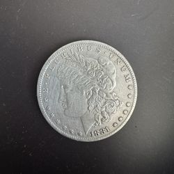 1881 Morgan Dollar Coin Uncirculated 