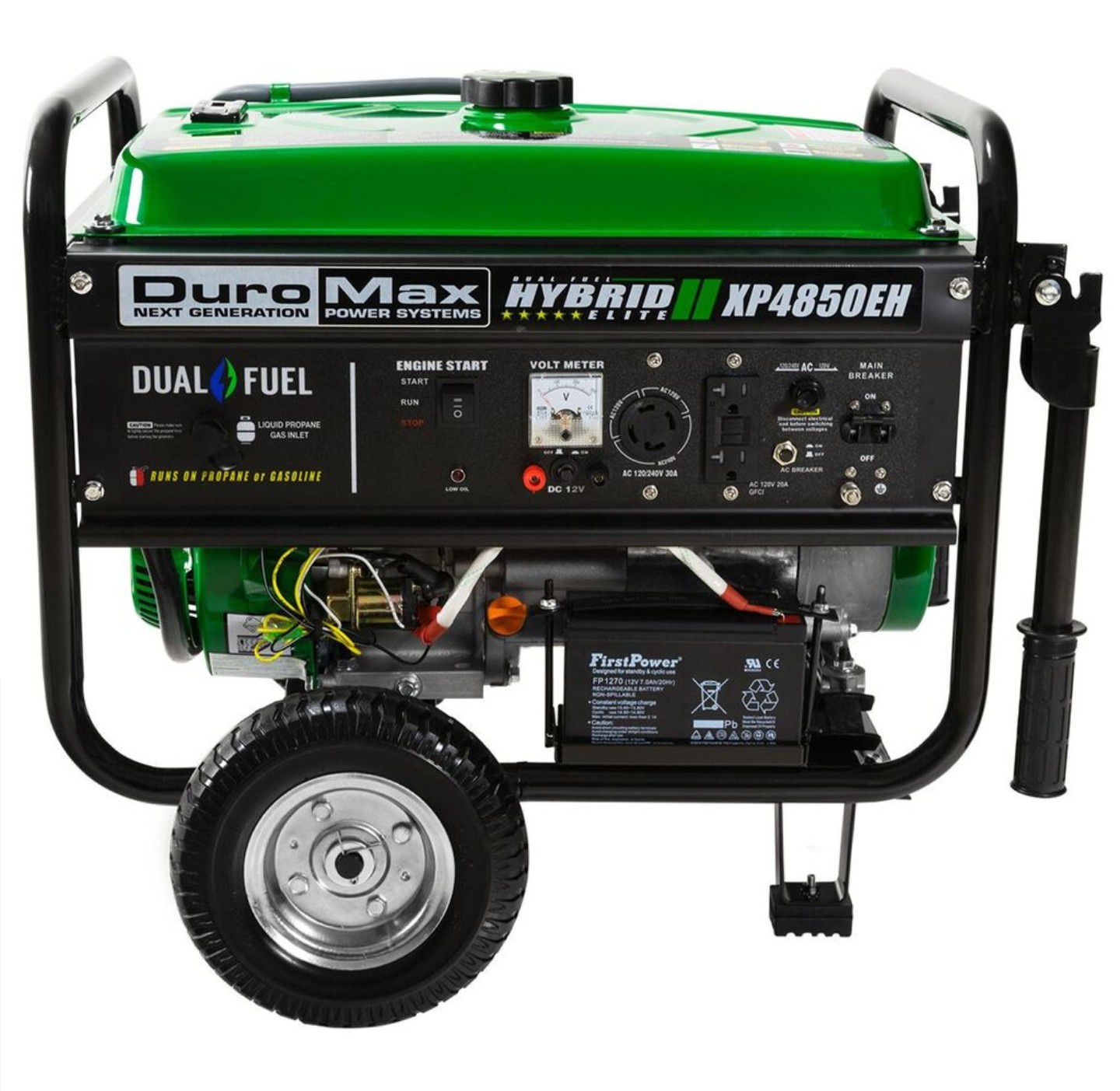 New! Duromax 4,850 watt electric start gas-propane generator