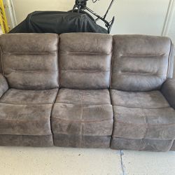 Double Recliner Couch