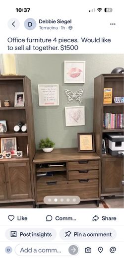 Office furniture, all 4 pieces.  We paid $4500 for it. Asking $1500 or best offer.
