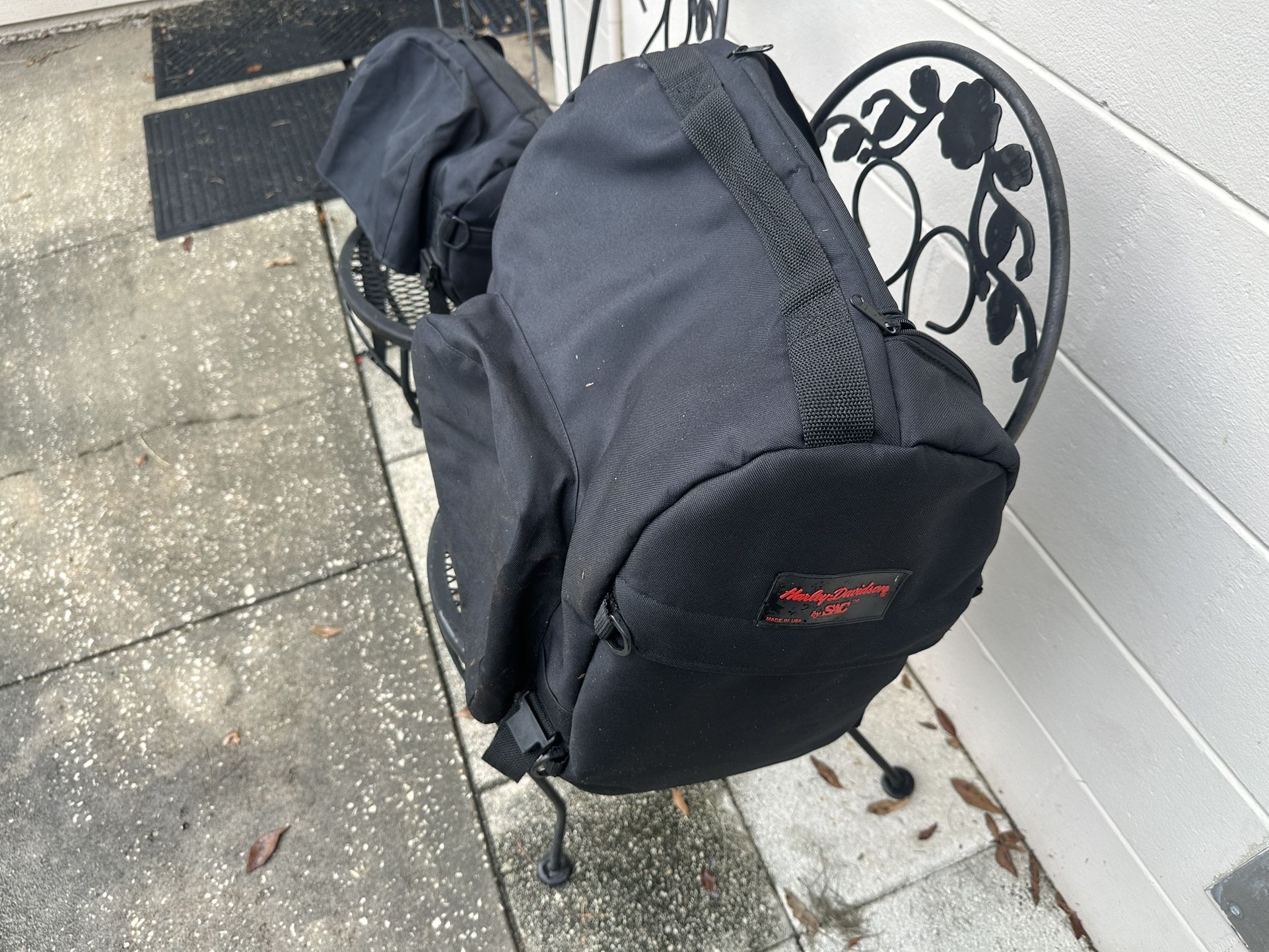 (2) Harley Davidson By Sac Backrest Touring Luggage