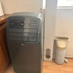 Portable AC with window spacer and flexi hose