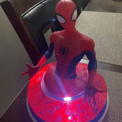 Spider Man (lights Up And Spins ) And Talks 