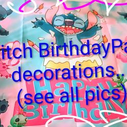 Stitch Birthday Party Decorations/ table ware/ party supplies