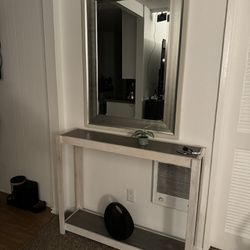Console Table With Miror 