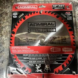 Admiral 10” 50T Combination Saw Blade – New in Package