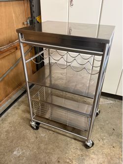 IKEA GRUNDTAL Stainless Steel Bar Cart