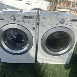 LG True Steam Washer And Electric Dryer