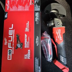 M18 FUEL 18V Lithium-lon Brushless Cordless 4-1/2 in./5 in. Grinder w/Paddle Switch (Tool-Only)