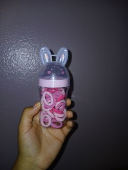 New Small girls pink hair ties