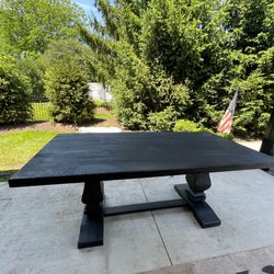 Pottery barn indoor/outdoor table black