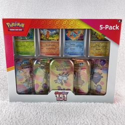 151 Mini Tins 5 Pack New