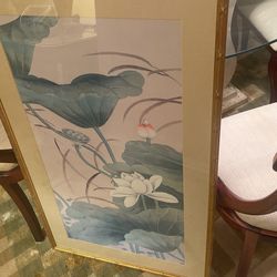 Flower Vintage  Print W Frame 