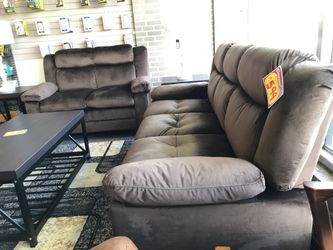 2 pc Living Room Set, Sofa and Loveseat