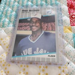 Toronto Blue Jays 1989 Fleer Fred Mcgriff Cecil Fielder Tony Fernandez Baseball Cards 
