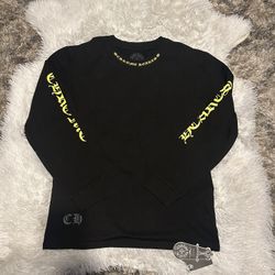 Black And Yellow Long Sleeve, Crome Hearts 