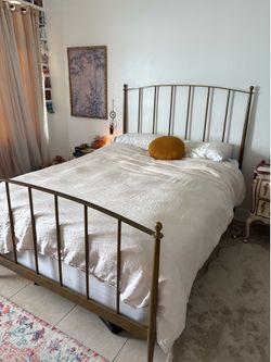 Full Size Gold Bed Frame