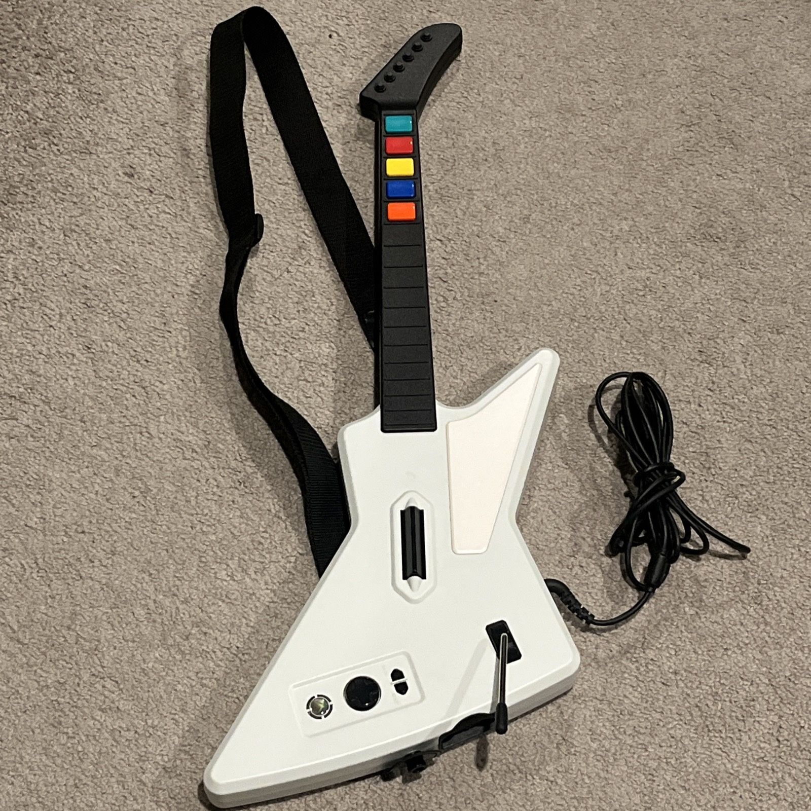 Guitar Hero Xbox 360 X-Plorer Xplorer Wired w/ Strap Cable Loose Whammy Bar